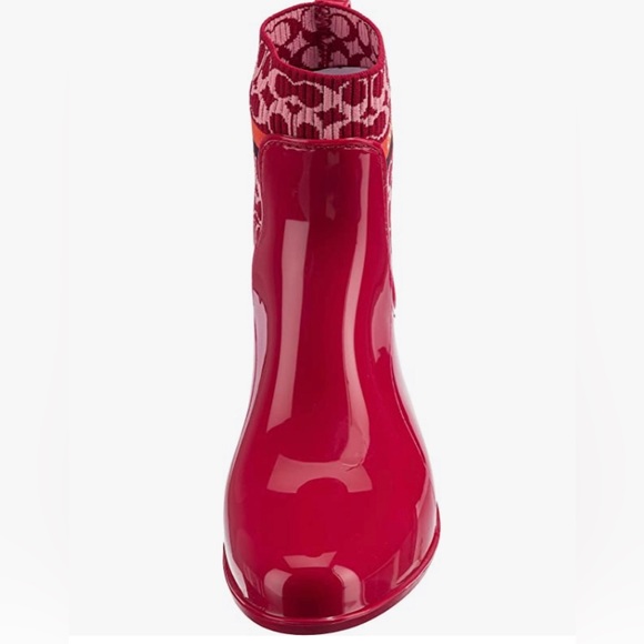 COPY - NWT COACH Rivington Rain Bootie, Available in red or white and multiple … - Picture 6 of 11